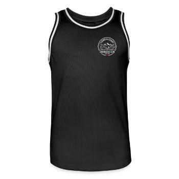Fjord & Coast Endurance Club - Männer Basketball-Trikot - Schwarz/Weiß - Vorne - AI Model Male 185 dark (185cm)