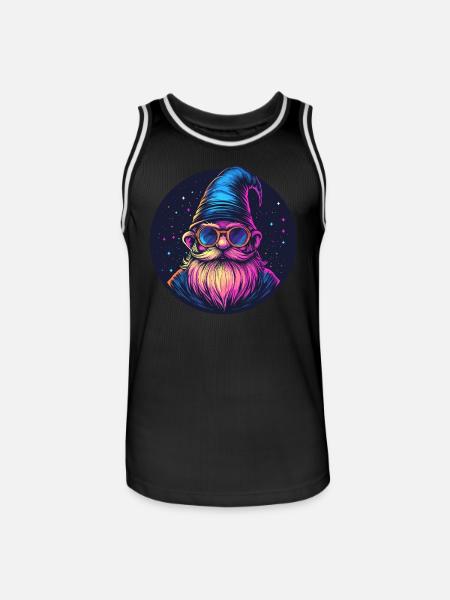 Space Dwarf Retro Look - Men's Basketball Jersey - black/white