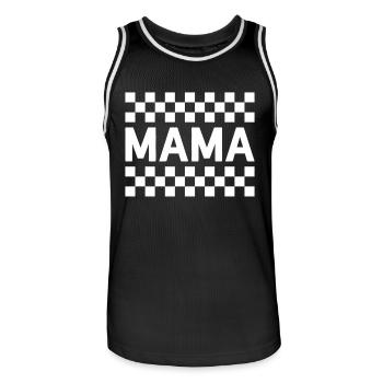 Pit Crew Maman Go-Kart Maman Course Maman - Maillot de basket Homme - noir/blanc - Devant - AI Model Male 185 dark (185cm)