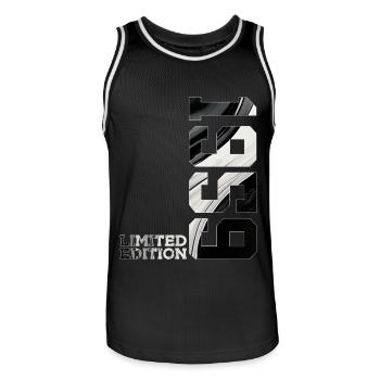 ÉDITION LIMITÉE 67E ANNIVERSAIRE 1959 - Maillot de basket Homme - noir/blanc - Devant - AI Model Male 185 dark (185cm)