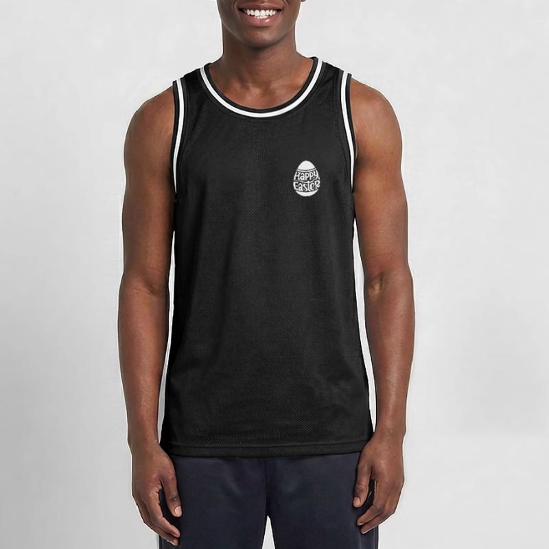 Happy Easter - Easter Bunny - Easter Egg - Chest Men's Basketball Jersey