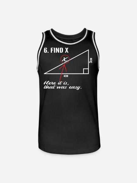 Find x - Men's Basketball Jersey - black/white