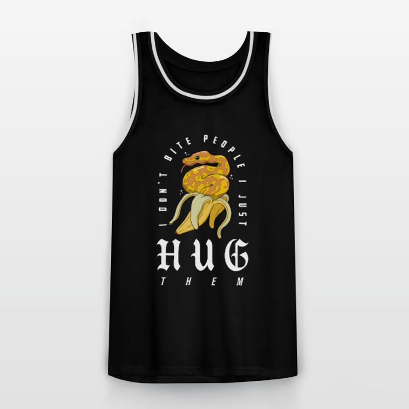 Ball Python Schlange Besitzer Banane Royal Python Männer Basketball-Trikot