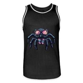 Tarantula Comic Funny Summer - Men's Basketball Jersey - black/white - Front - AI Model Male 185 dark (185cm)