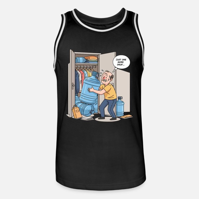 Nur ein weiterer Tropfen... - Männer Basketball-Trikot - Schwarz/Weiß
