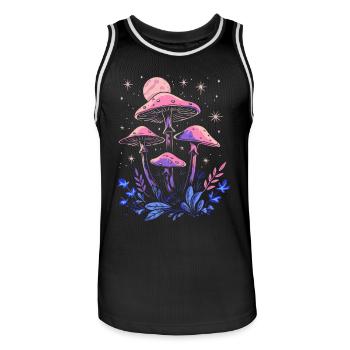 Cottagecore Pilz Mondphasen Goblincore Fairycore - Männer Basketball-Trikot - Schwarz/Weiß - Vorne - AI Model Male 185 dark (185cm)