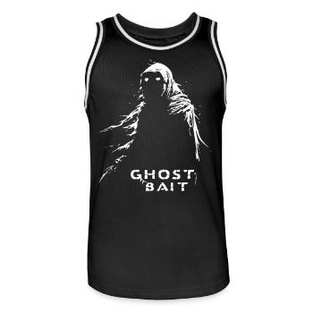 Ghost Bait Shadow Grim Reaper | Ghostbusters - Men's Basketball Jersey - black/white - Front - AI Model Male 185 dark (185cm)