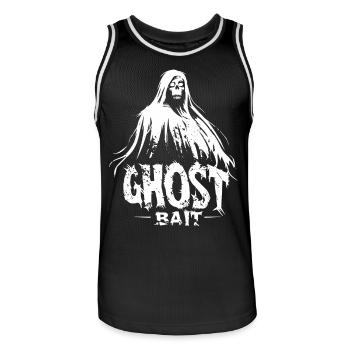 Ghost Bait Phantom Ghost Bait | Paranormal Motif - Men's Basketball Jersey - black/white - Front - AI Model Male 185 dark (185cm)