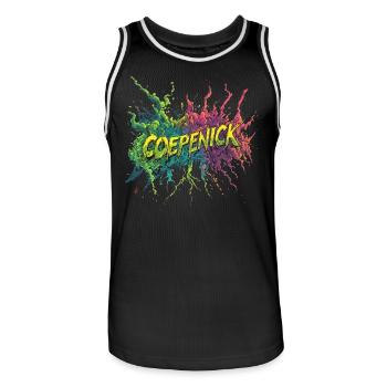 Berlin Köpenick Souvenir Cöpenick Graffiti Pop Art - Maillot de basket Homme - noir/blanc - Devant - AI Model Male 185 dark (185cm)