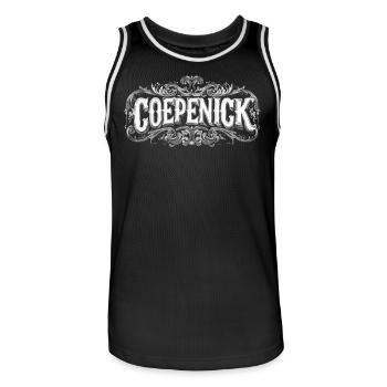 Berlin Köpenick Souvenir Cöpenick Vintage Ornament - Männer Basketball-Trikot - Schwarz/Weiß - Vorne - AI Model Male 185 dark (185cm)