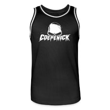 Berlin Köpenick Souvenir Cöpenick Skull Design - Männer Basketball-Trikot - Schwarz/Weiß - Vorne - AI Model Male 185 dark (185cm)