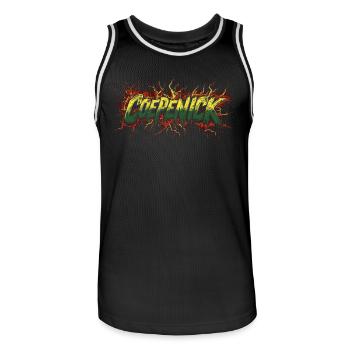 Berlin Köpenick Souvenir Cöpenick Graffiti Blitz - Men's Basketball Jersey - black/white - Front - AI Model Male 185 dark (185cm)