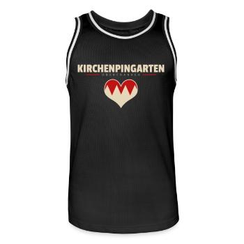 Kirchenpingarten Dorf Gemeinde Stadt Bayreuth - Männer Basketball-Trikot - Schwarz/Weiß - Vorne - AI Model Male 185 dark (185cm)