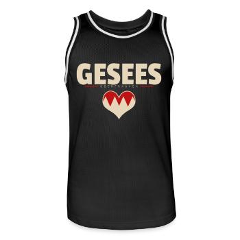 Gesees Dorf Gemeinde Stadt Bayreuth - Männer Basketball-Trikot - Schwarz/Weiß - Vorne - AI Model Male 185 dark (185cm)