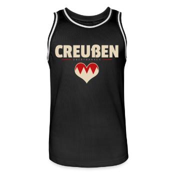 Creußen Dorf Gemeinde Stadt Bayreuth - Männer Basketball-Trikot - Schwarz/Weiß - Vorne - AI Model Male 185 dark (185cm)