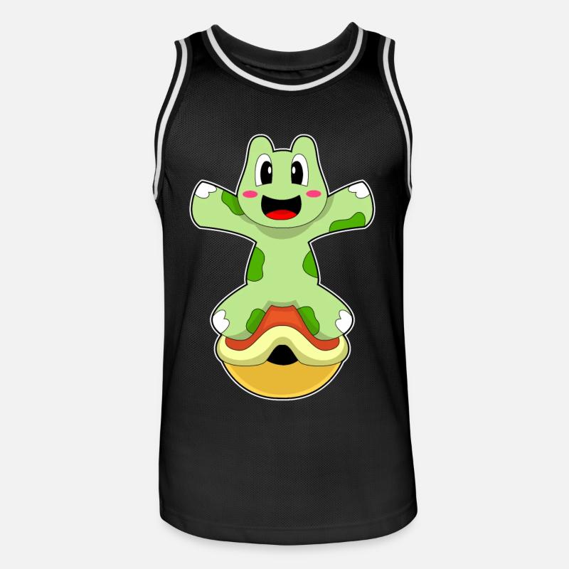 Shellless turtle - Men's Basketball Jersey - black/white