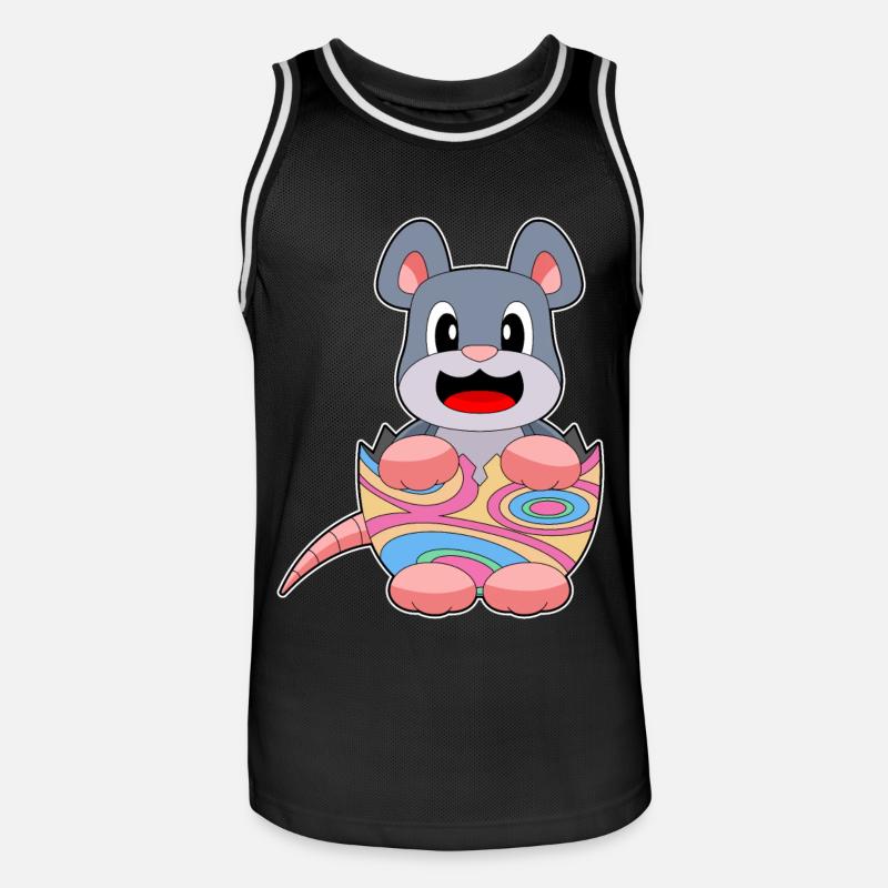 Mouse Easter Easter Egg - Men's Basketball Jersey - black/white