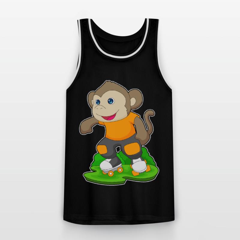 Monkey Rollers Rollers Rollers Maillot de basket Homme