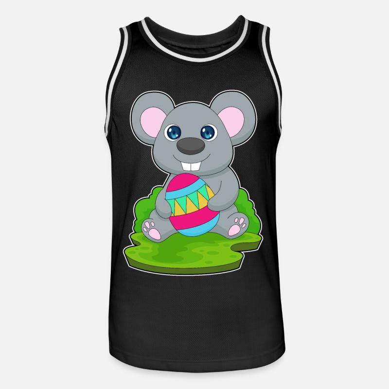 Mouse Easter Easter Egg - Men's Basketball Jersey - black/white