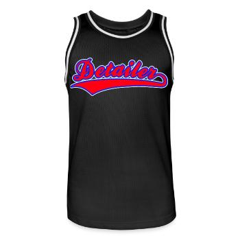 Car Detailer, Car Lover, Vehicle Detailer - Men's Basketball Jersey - black/white - Front - AI Model Male 185 dark (185cm)