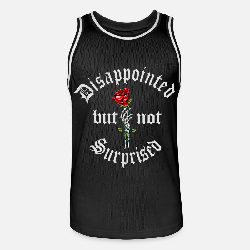Déçu mais pas surpris - Maillot de basket Homme - noir/blanc