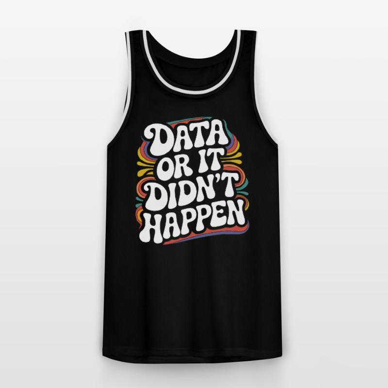 Data Analyst Data Scientist Data Engineer - Data Maillot de basket Homme