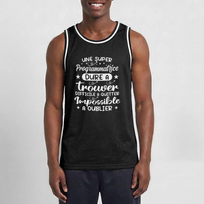 Une Super Programmatrice - Cadeau programmatrice Maillot de basket Homme