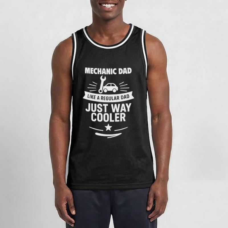 Workshop dad – cooler than average Men's Basketball Jersey