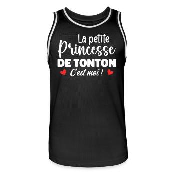Uncle's Little Princess - Men's Basketball Jersey - black/white - Front - AI Model Male 185 dark (185cm)
