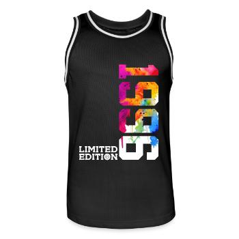 30E ÉDITION LIMITÉE ANNIVERSAIRE 1996 - Maillot de basket Homme - noir/blanc - Devant - AI Model Male 185 dark (185cm)