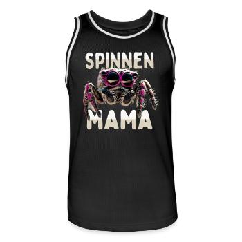 Spinnen Mama Spider Mommy Vogelspinne Mom Spinne - Männer Basketball-Trikot - Schwarz/Weiß - Vorne - AI Model Male 185 dark (185cm)