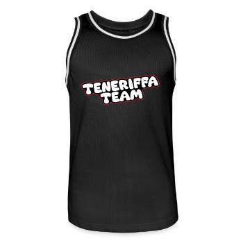 L’équipe de Tenerife - Maillot de basket Homme - noir/blanc - Devant - AI Model Male 185 dark (185cm)