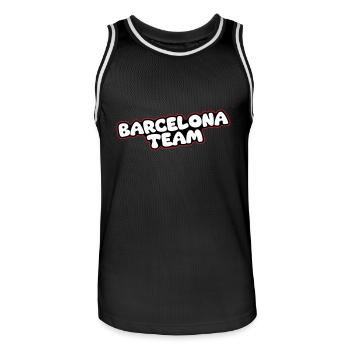 L’équipe de Barcelone - Maillot de basket Homme - noir/blanc - Devant - AI Model Male 185 dark (185cm)