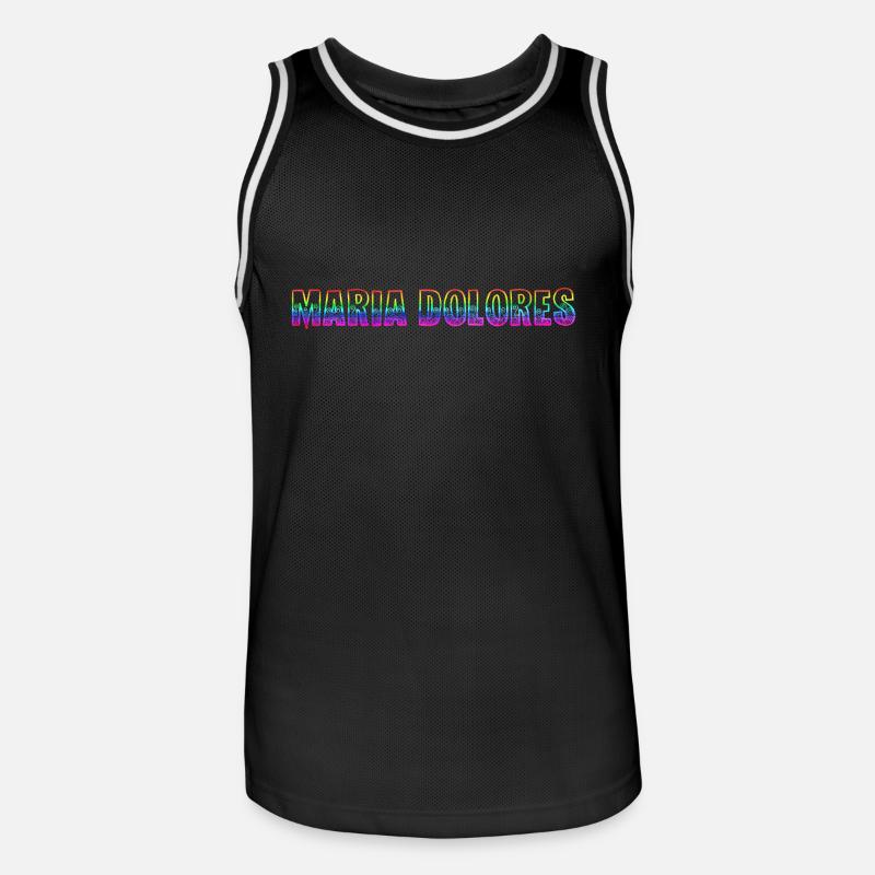 Maria Dolores RS Arc-en-ciel - Maillot de basket Homme - noir/blanc
