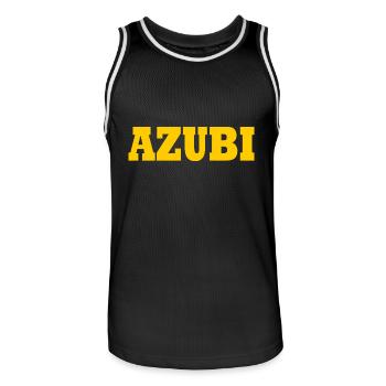 Azubi - Männer Basketball-Trikot - Schwarz/Weiß - Vorne - AI Model Male 185 dark (185cm)
