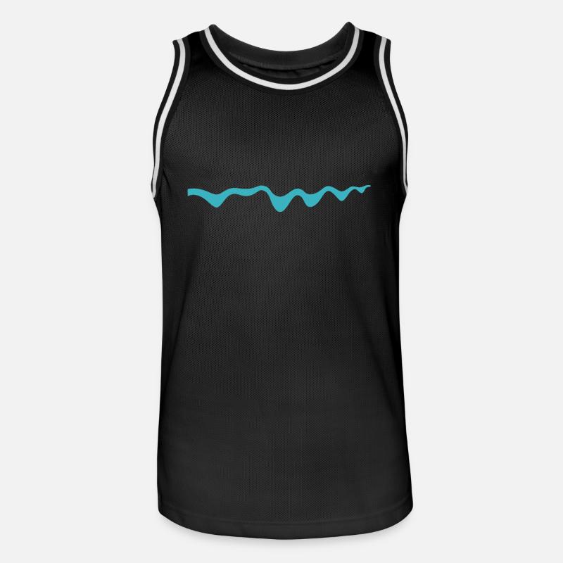 MUSCHi DIVERS 2017 Facelift Wave - Männer Basketball-Trikot - Schwarz/Weiß