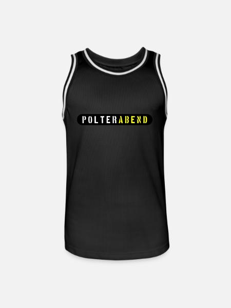 Polterabend Polterhochzeit - Männer Basketball-Trikot - Schwarz/Weiß
