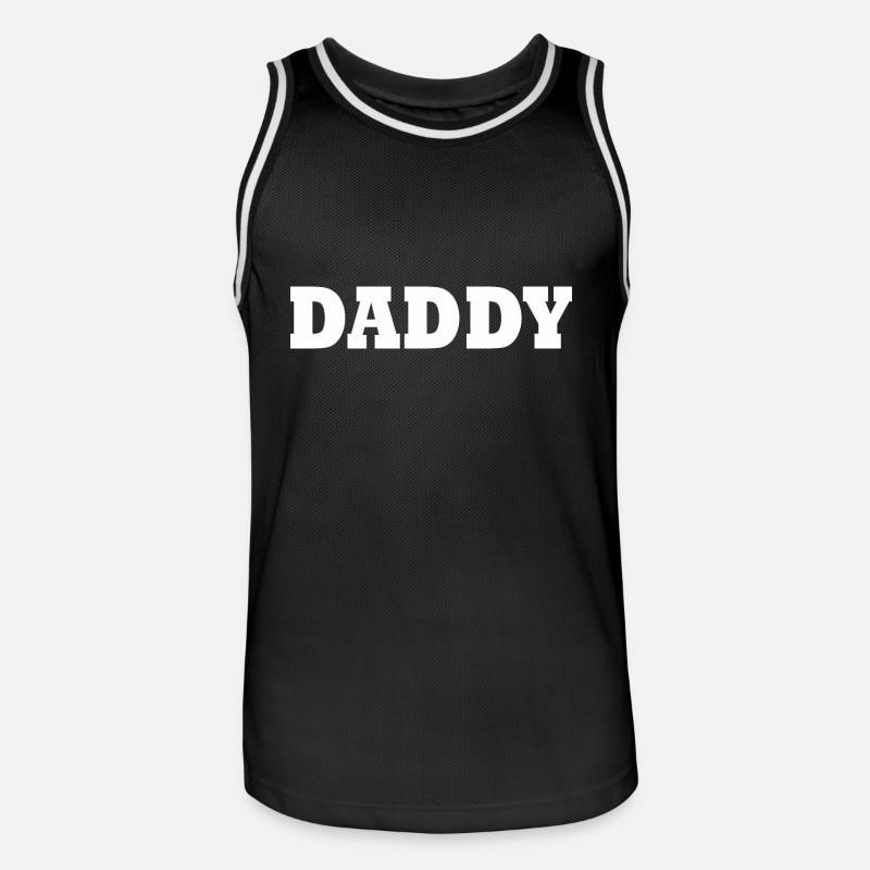 Daddy - Miesten koripallopaita - musta/valkoinen