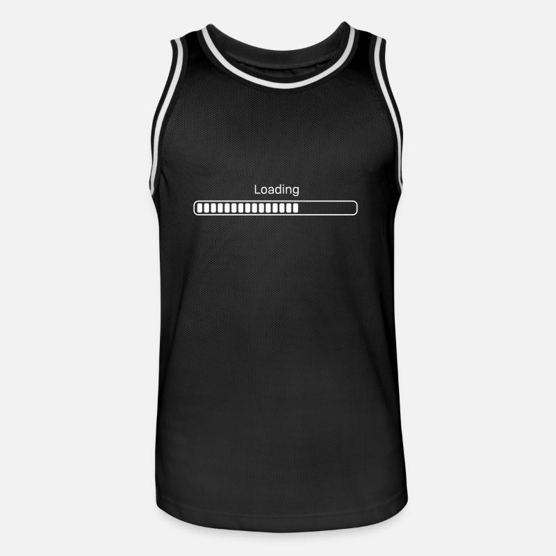 Loading whatever - Männer Basketball-Trikot - Schwarz/Weiß