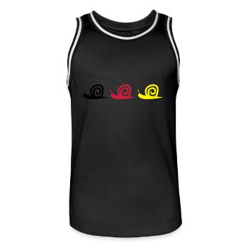 Escargot - Maillot de basket Homme - noir/blanc - Devant - AI Model Male 185 dark (185cm)
