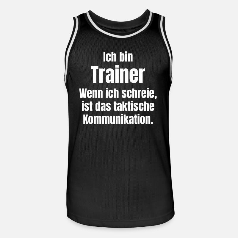 Trainer oder Übungsleiter - Männer Basketball-Trikot - Schwarz/Weiß