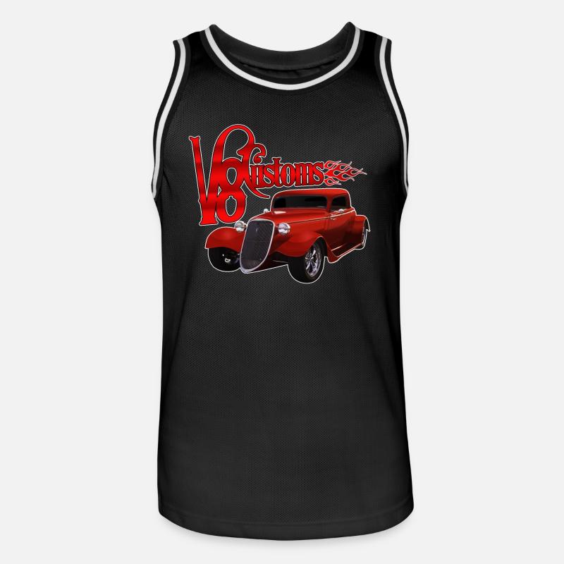 Dogana V8 - Maglia da basket per uomo - nero/bianco