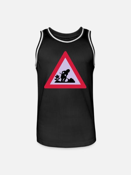 baustelle - Men's Basketball Jersey - black/white