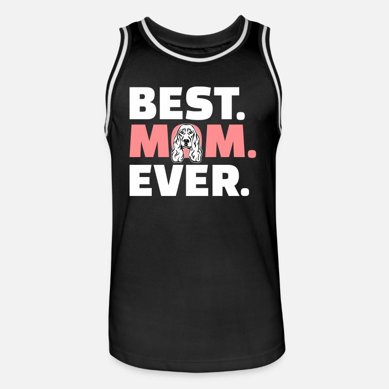 Cocker Spaniel - Männer Basketball-Trikot - Schwarz/Weiß