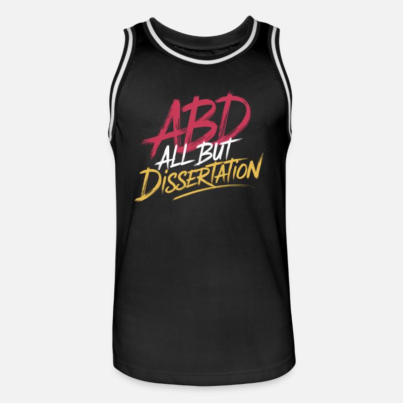 ABD All But Dissertation 8 - Männer Basketball-Trikot - Schwarz/Weiß