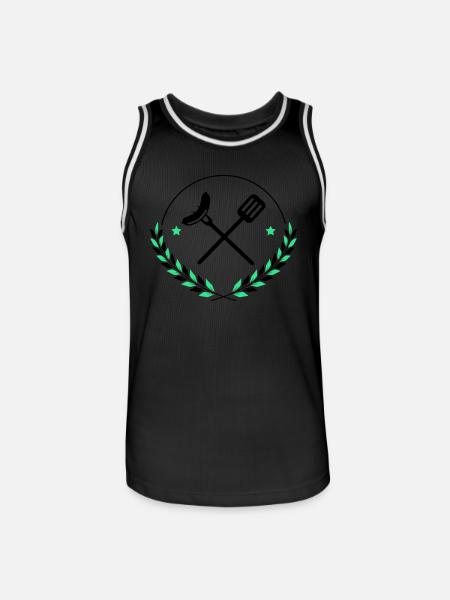 Grilling cutlery Grilling - Men's Basketball Jersey - black/white