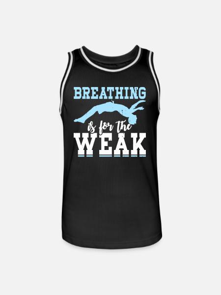 Swimming Float - Men's Basketball Jersey - black/white