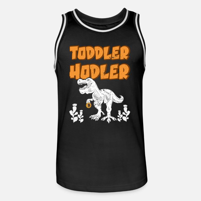 Krypto Kryptowährung - Männer Basketball-Trikot - Schwarz/Weiß