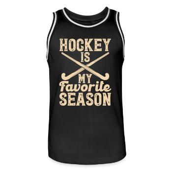 Eishockey - Männer Basketball-Trikot - Schwarz/Weiß - Vorne - AI Model Male 185 dark (185cm)