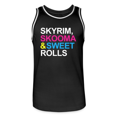 Skyrim Skooma & Sweetrolls 2 - Men's Basketball Jersey
